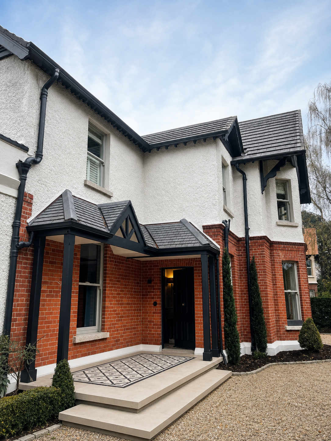 Completed exterior coating and joinery painting project